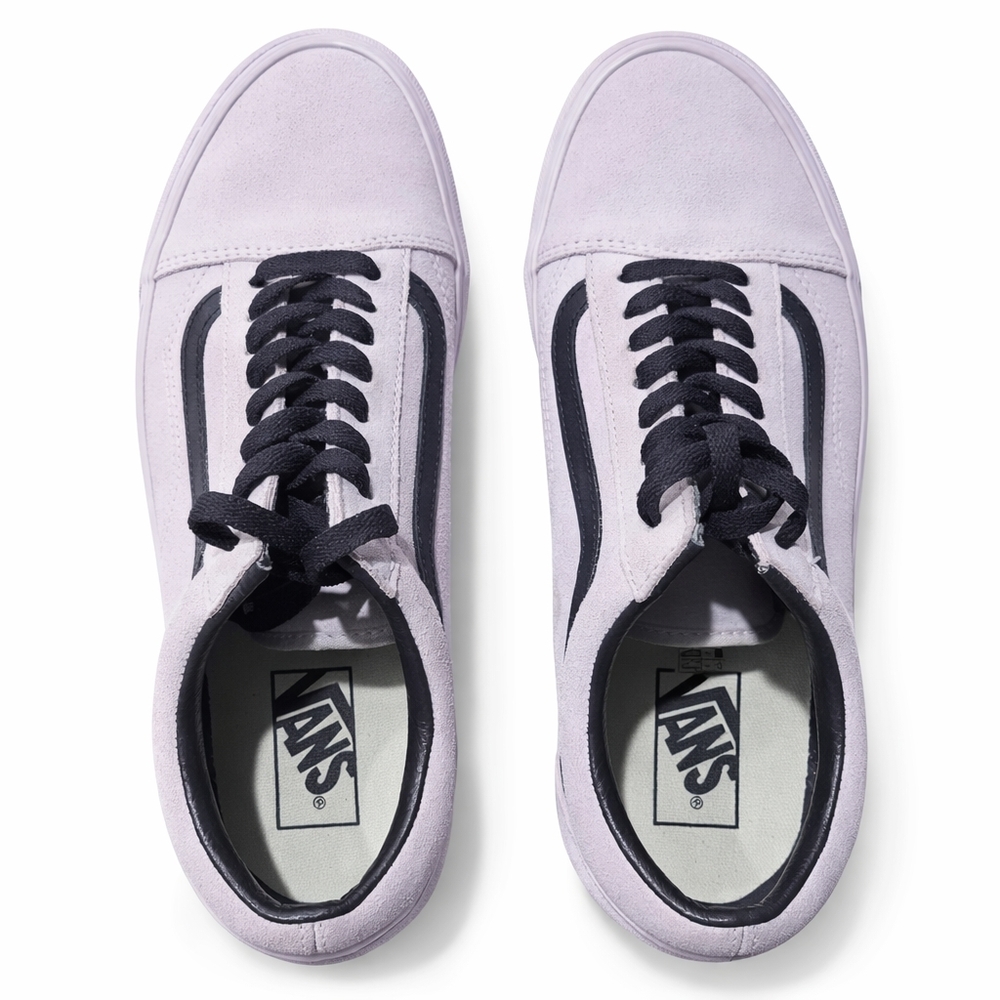 Vans Platform Old Skool Sneakers in Light Pink and Black